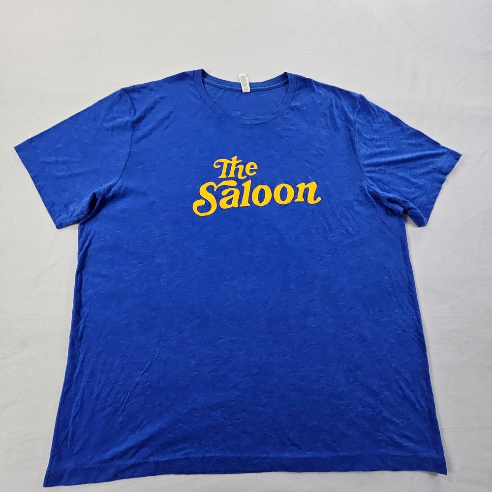 The Saloon Mt Lebanon PA Blue Short Sleeve Tri-Blend T-Shirt Men's 2XL